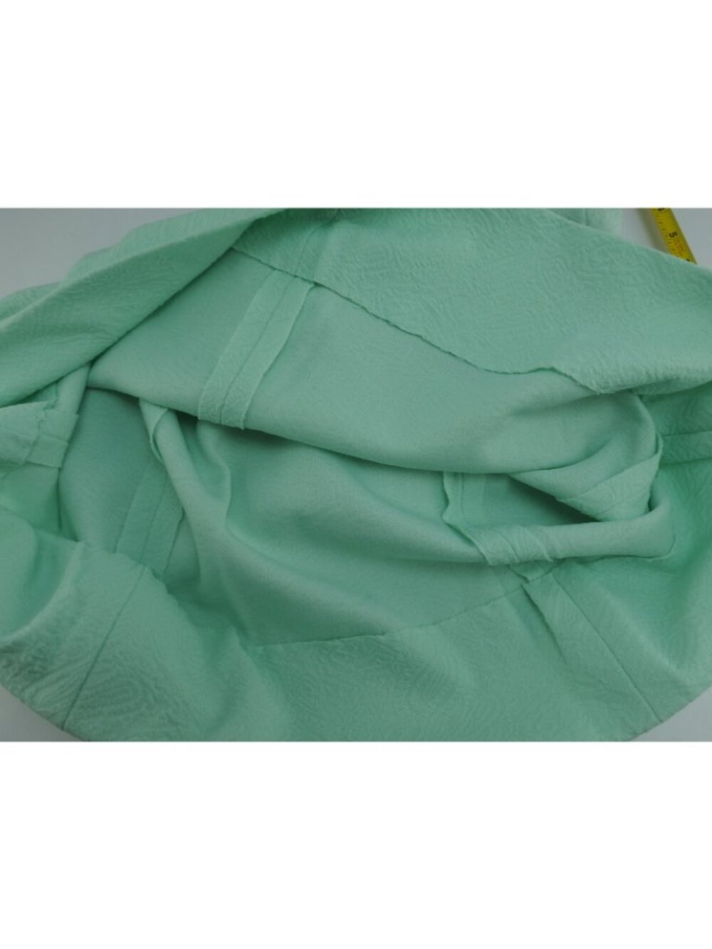 Vintage Mint Green Textured Handmade Look Shift Dress Sleeveless Mod MCM Sz M L - Picture 11 of 11